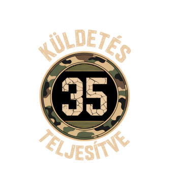 Küldetés teljesítve 35 minta fekete pólón