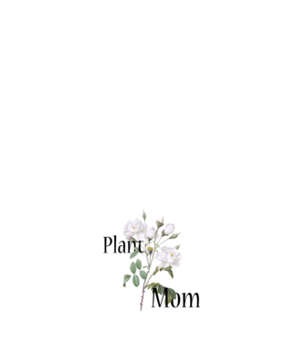 Plant mom minta világos rózsaszín pólón