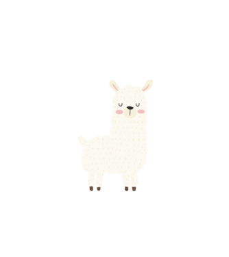 Alpaca minta fehér pólón