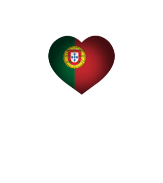 i heart portugal minta neonsárga pólón