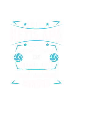 Menő Kézis apa minta fekete pólón