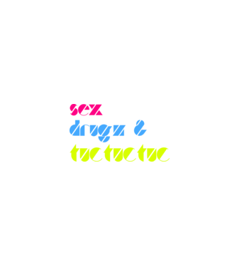 Sex Drugz tuctuctuc minta fehér pólón