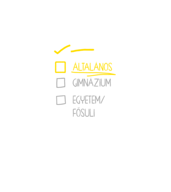 Oktatás checklist Óvoda - fekete alap minta fekete pólón