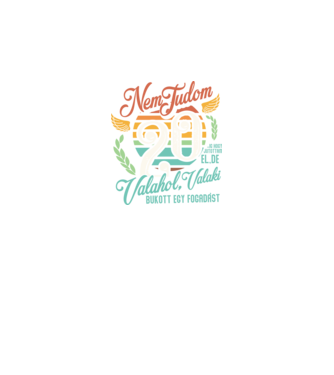 Szülinapos fogadás retro 20 éves minta fekete pólón
