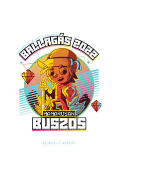 Arcade Jövőbeli szakmás buszos minta fekete pólón