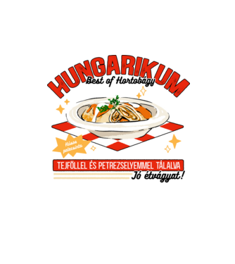Hortobágyi palacsinta Hungarikum minta homokszín pólón