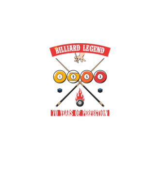 Billiard legend Born in 1953 minta fekete pólón