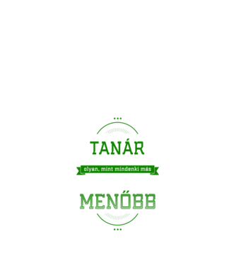 Én egy menő tanár vagyok minta fekete pólón