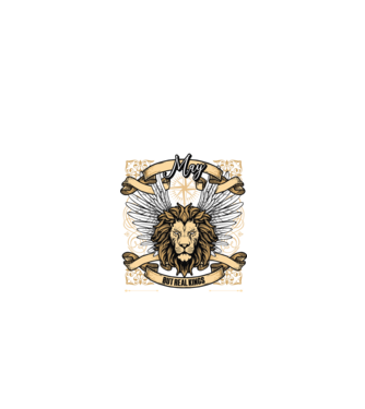 KINGS ARE BORN 1965 - MÁJUS minta fekete pólón