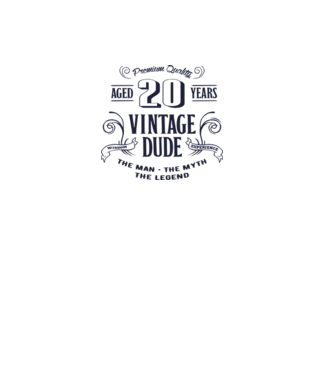 Vintage Dude - 20 minta fehér pólón