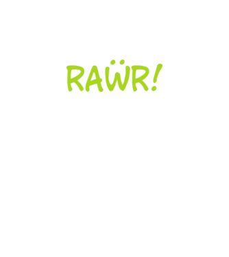 Rawr! minta fekete pólón
