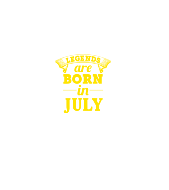 Legends are born in July minta sötétkék pólón