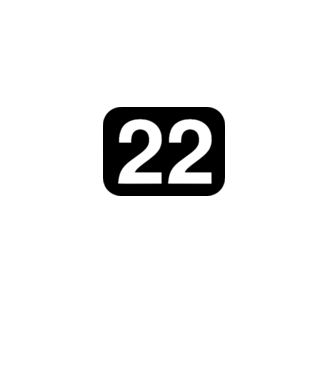 22 minta fehér pólón