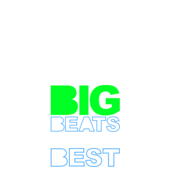 Big Beats Are The Best minta fekete pólón