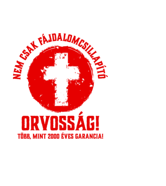 Isten az orvosság minta világoskék pólón