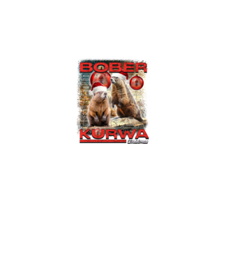 Bóber Kurwa xmas minta fekete pólón