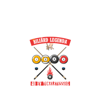 Biliárd legenda született 1983 minta fekete pólón