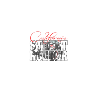 California street rodder minta fekete pólón
