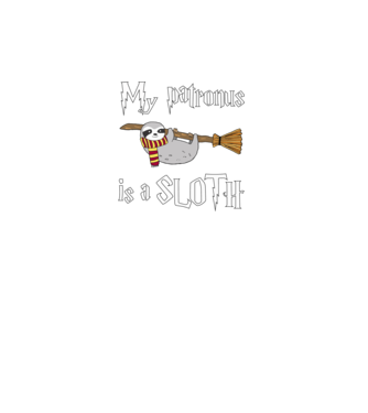 my patronus is a sloth minta türkiz pólón