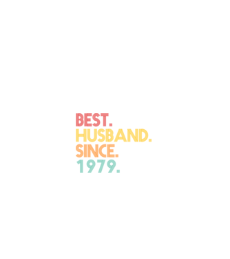 best husband since 1979 retro minta farmerkék pólón