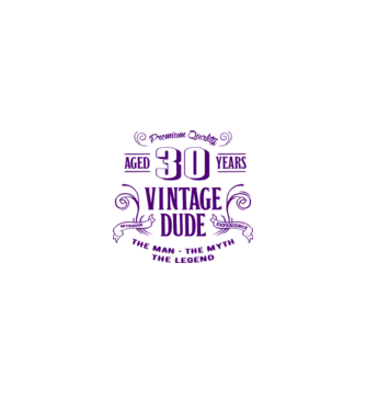 Vintage Dude - 30 minta fehér pólón