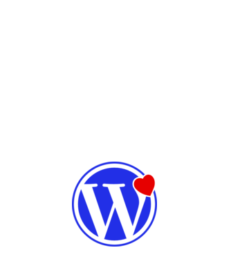iLove WP minta világos rózsaszín pólón