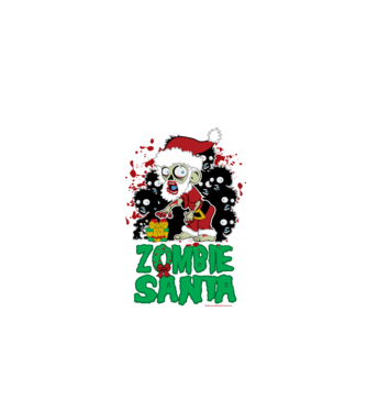 zombiesanta minta fehér pólón