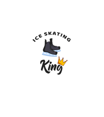 Ice skatin King minta fekete pólón