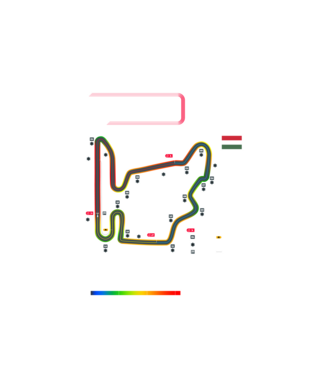 HUNGARORING 2024 minta fehér pólón