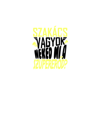 Szuperhős szakács minta sötétszürke pólón