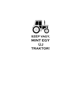 új traktor minta szürke pólón