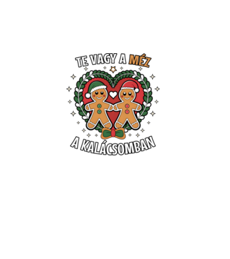 Te vagy a méz a kalácsomban Páros minta türkiz pólón