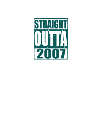 Straight Outta - 2007 minta homokszín pólón
