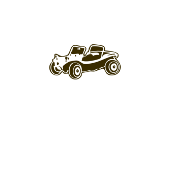 Buggy minta fehér pólón