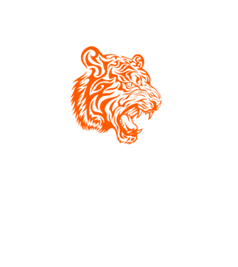 Tigris minta fehér pólón