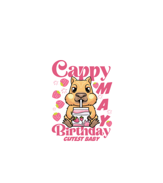 Cappy Birthday May minta fehér pólón