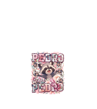 Girly Pedro minta fehér pólón