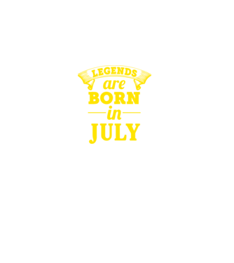 Legends are born in July minta sötétkék pólón