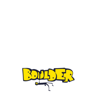 boulder minta fehér pólón