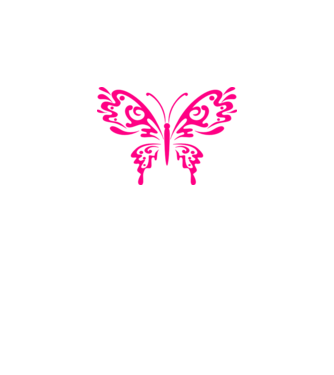 bttrfly minta fehér pólón