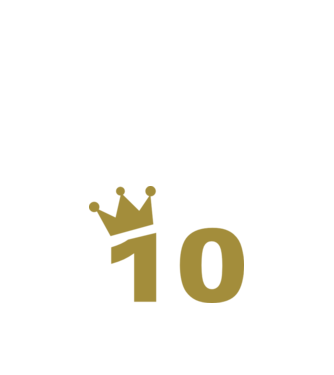 Crown Year - 10 minta fekete pólón