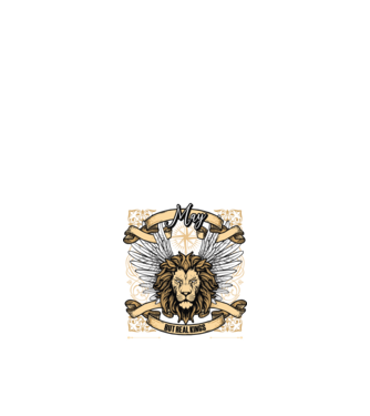 KINGS ARE BORN 1975 - MÁJUS minta fekete pólón