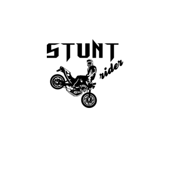 stunt rider + felirat minta piros pólón