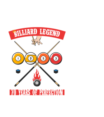 Billiard legend Born in 1953 minta fehér pólón