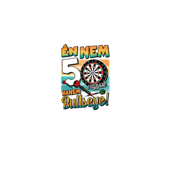 Darts Szülinap 50 éves minta fekete pólón