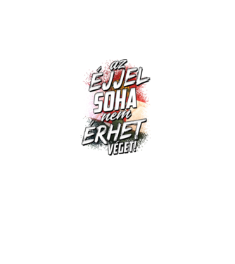 Az éjjel soha nem érhet véget minta fekete pólón