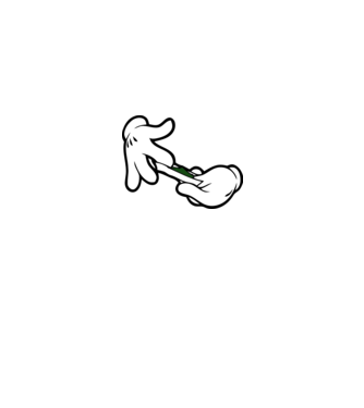 Weed Mickey minta királykék pólón