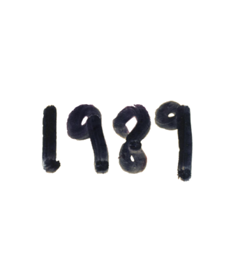 Taylor Swift 1989 text minta fehér pólón