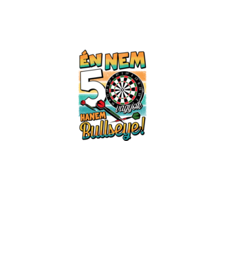 Darts Szülinap 50 éves minta fekete pólón
