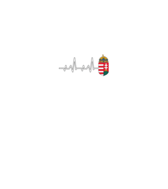 Címer heartbeat minta királykék pólón